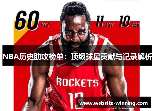 NBA历史助攻榜单：顶级球星贡献与记录解析