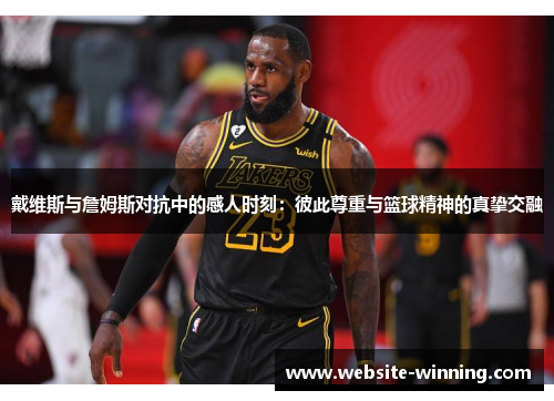 戴维斯与詹姆斯对抗中的感人时刻：彼此尊重与篮球精神的真挚交融
