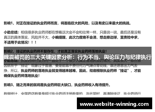 魏震被罚的三大关键因素分析：行为不当、舆论压力与纪律执行