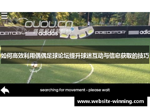 如何高效利用偶偶足球论坛提升球迷互动与信息获取的技巧